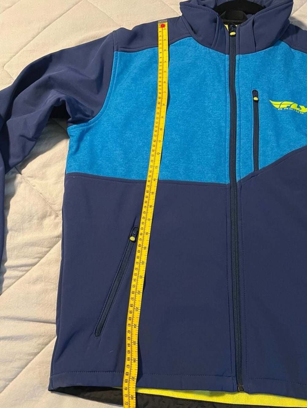Fly Racing Checkpoint Softshell Jacket Blue Navy Large - Picture 5 of 7